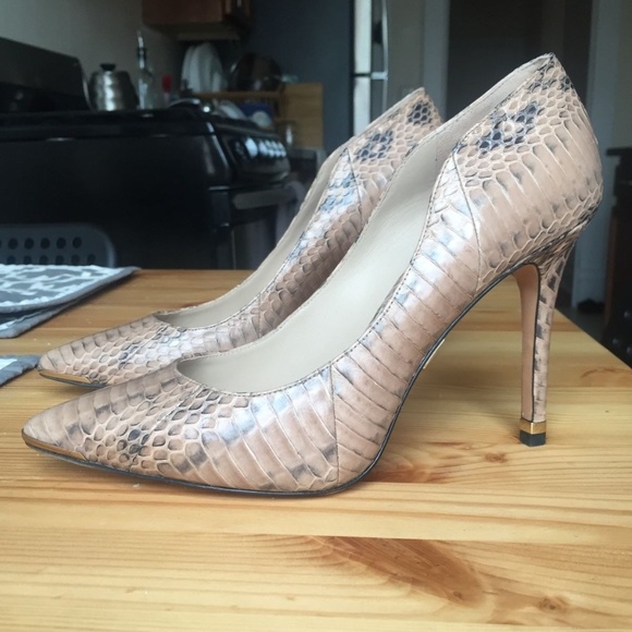 Michael Kors Grey Snakeskin Pumps Michael Michael Kors 100mm